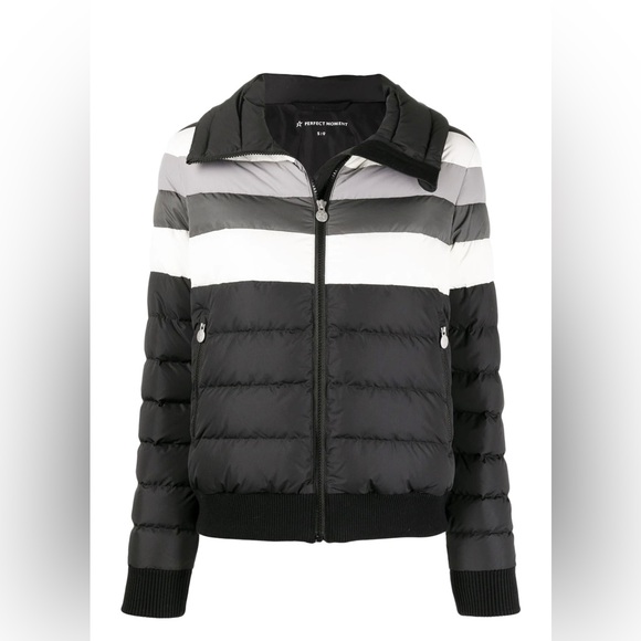 Perfect Moment Queenie Down Coat Jacket, Black Rainbow Size XS New w/Tag - Picture 7 of 15